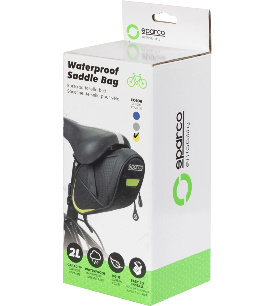 BORSA PER BICICLETTA IMPERMEABILE SPARCO, 24X8,5X10 CM